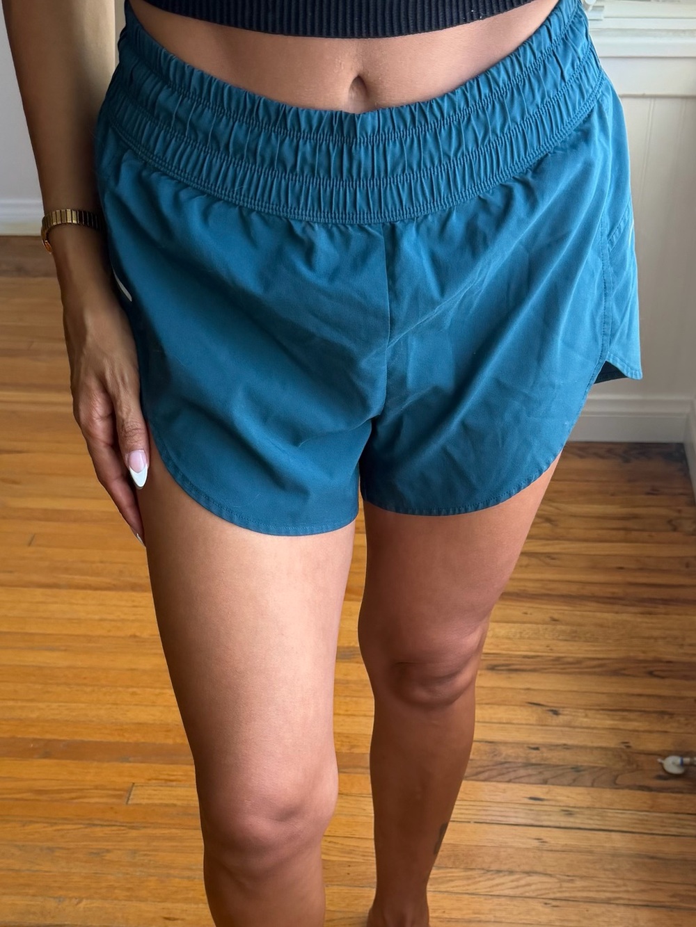 Teal Athletic Running Shorts
